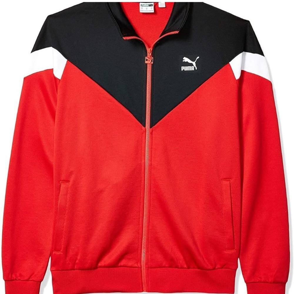 Puma Red and Black Zip-Up Jacket